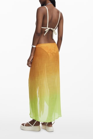 Pareo dip and dye - Arancione