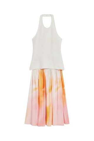 Abito bustier tie and dye 2 in 1 - Beige