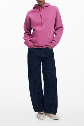 Felpa con cappuccio - Rosa