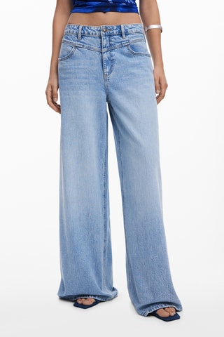 Jeans wide legs - Azzurro