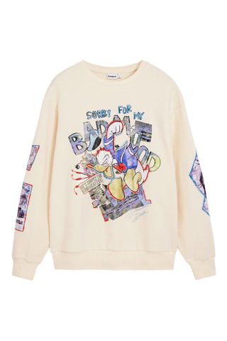 Felpa Paperino Disney - Beige