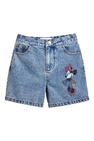 Shorts in jeans Minni Disney - Azzurro