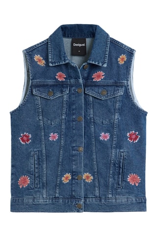 Giacca senza maniche in jeans - Blu scuro