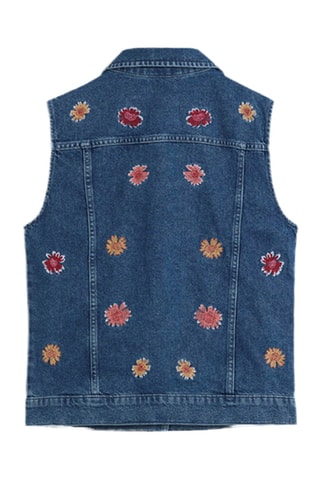 Giacca senza maniche in jeans - Blu scuro