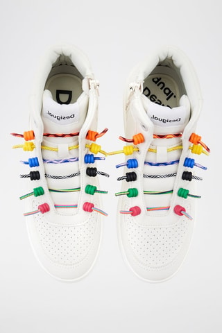 Sneakers alte - Blu, giallo, rosso e verde