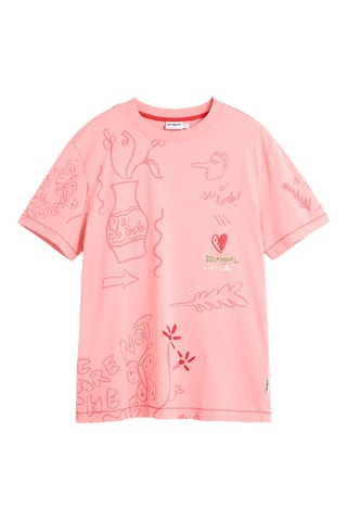 T-shirt regular - Corallo