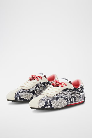 Sneakers in pelle - Beige