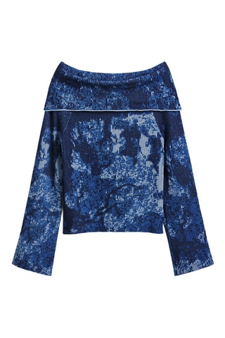 Top tie and dye - Blu