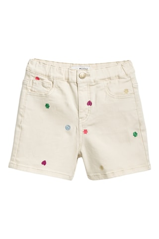 Shorts in jeans - Beige