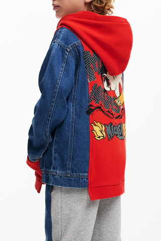 Giubbotto con cappuccio Topolino Disney - Rosso