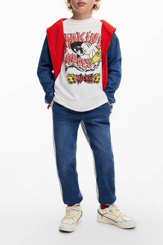 Giubbotto con cappuccio Topolino Disney - Rosso