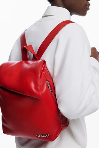 Zaino in pelle di montone - Rosso