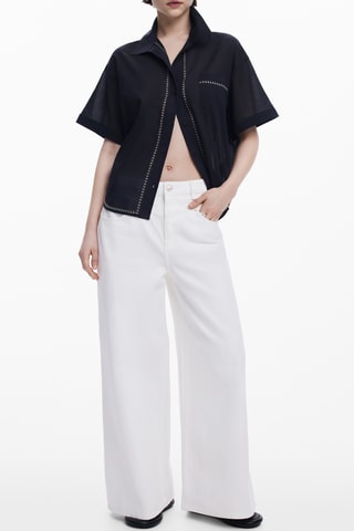 Camicia oversize - Nero