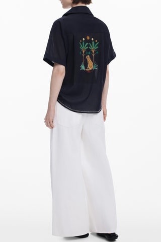 Camicia oversize - Nero