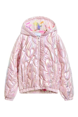 Piumino con cappuccio - Rosa
