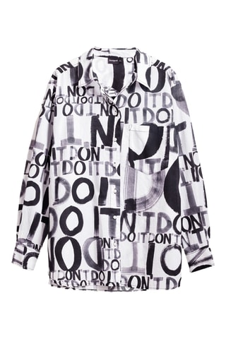Camicia oversize - Nero