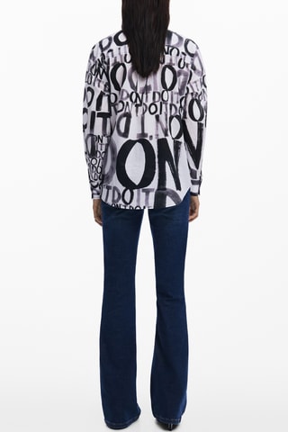 Camicia oversize - Nero
