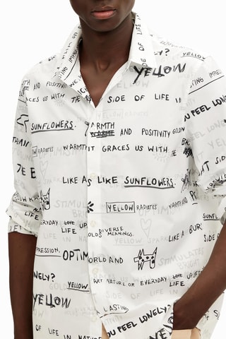 Camicia regular - Bianco e nero