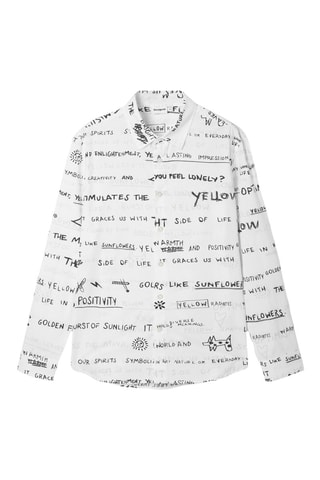 Camicia regular - Bianco e nero