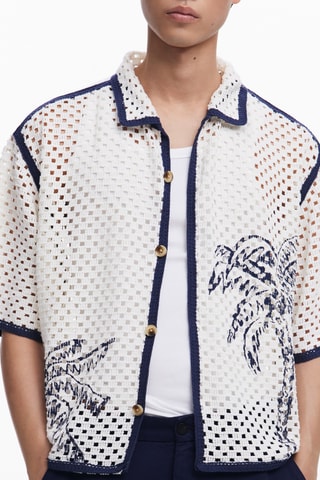 Camicia regular - Beige