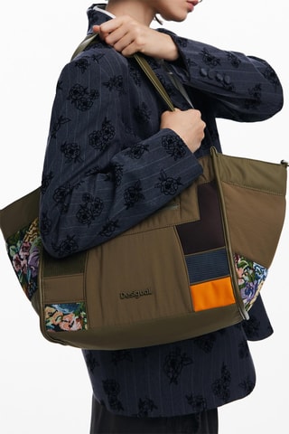 Shopping bag - Blu, verde e arancione