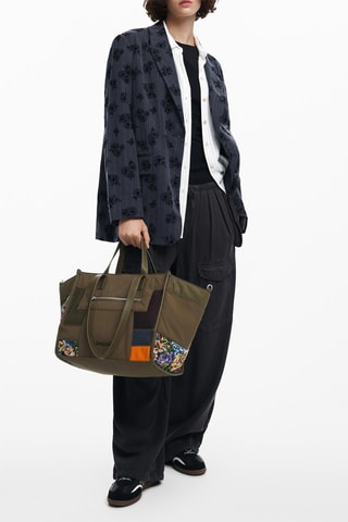 Shopping bag - Blu, verde e arancione
