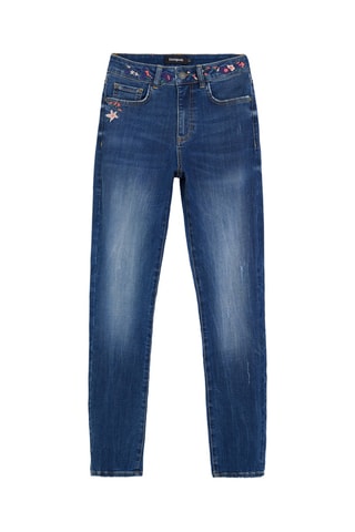 Jeans skinny a vita alta - Blu scuro