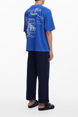 T-shirt regular - Blu