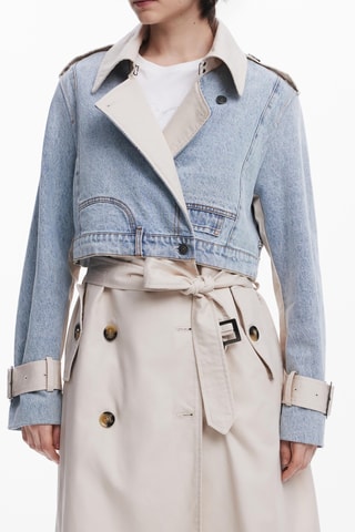 Trench effetto trompe-l’œil - Beige