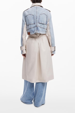 Trench effetto trompe-l’œil - Beige