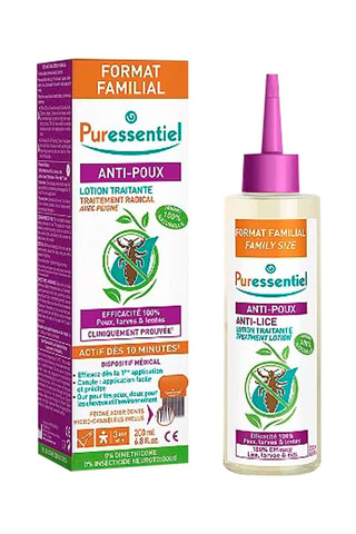 Loção tratante anti-piolhos com pente - Formato familiar - 200 ml