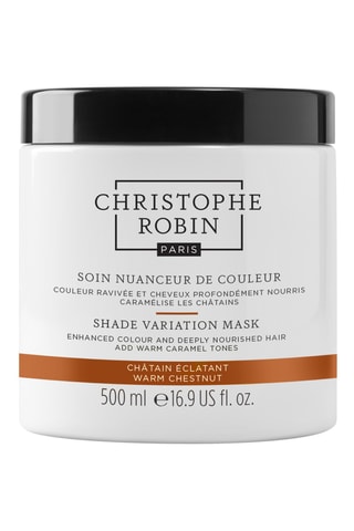 Masque nuanceur de couleur châtain éclatant - Caramel chaud - Cheveux châtains naturels ou colorés - 500 ml 