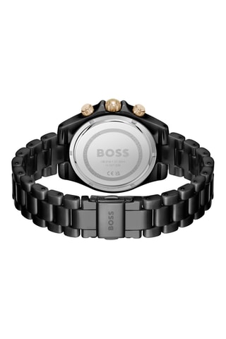 Montre à quartz en céramique - Tachymètre et chronographe - Noir