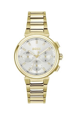 Montre à quartz en acier - Doré et argenté