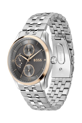 Montre à quartz en acier - Argenté et doré