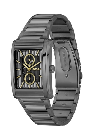Montre à quartz en acier - Gris