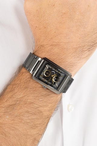 Montre à quartz en acier - Gris