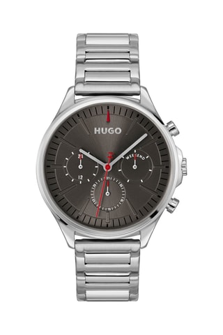 Montre à quartz en acier - Argenté et gris