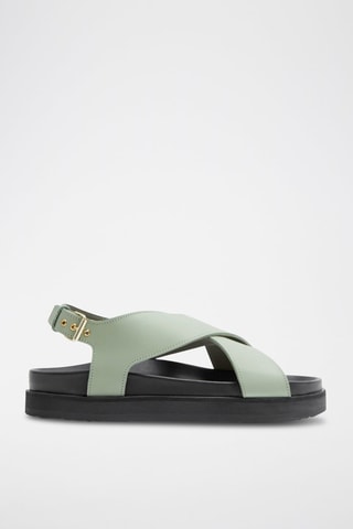 Sandales en cuir - Vert