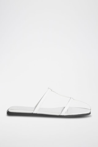 Sandales en cuir - Blanc