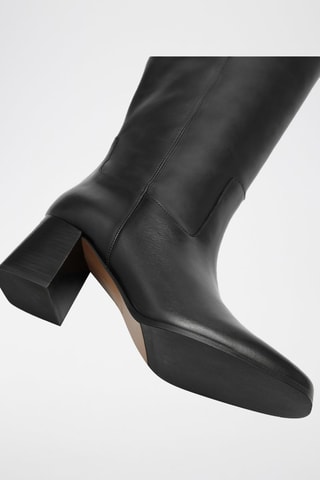Bottes en cuir - Noir