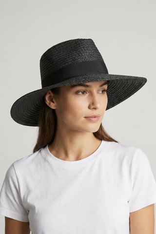 Chapeau de paille - Noir
