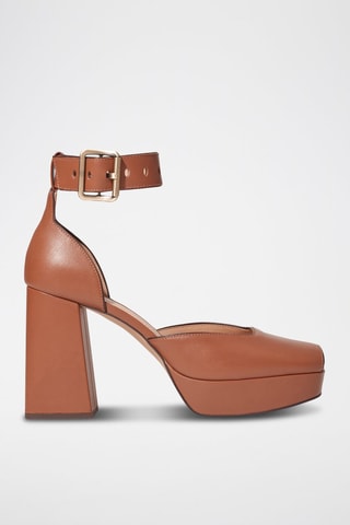 Escarpins en cuir - Marron