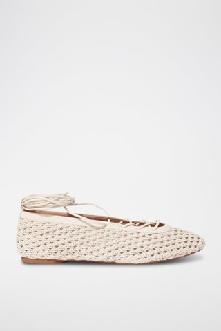 Ballerines en cuir de mouton - Blanc
