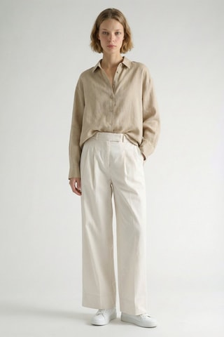 Pantalon wide legs - Blanc