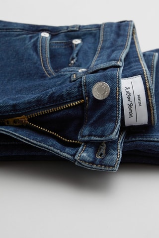 Jean slim taille haute - Bleu
