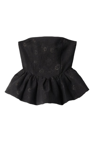 Top bustier - Noir