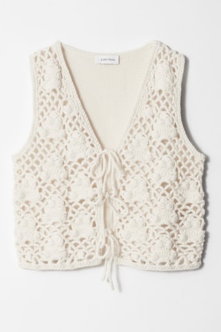 Top en laine - Blanc