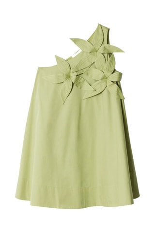 Robe asymétrique - Vert olive