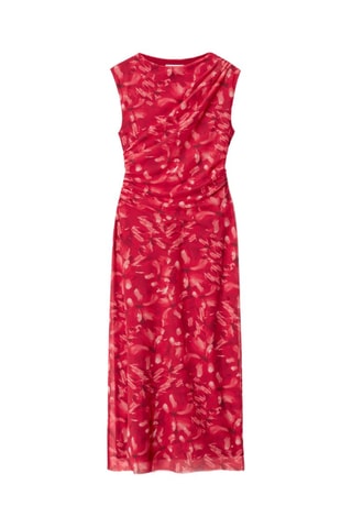 Robe drapée - Rouge